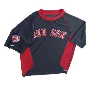 Boston Red Sox Jersey By Stitches‎ Chest Sz 15.5in Pullover Embroidered Logo